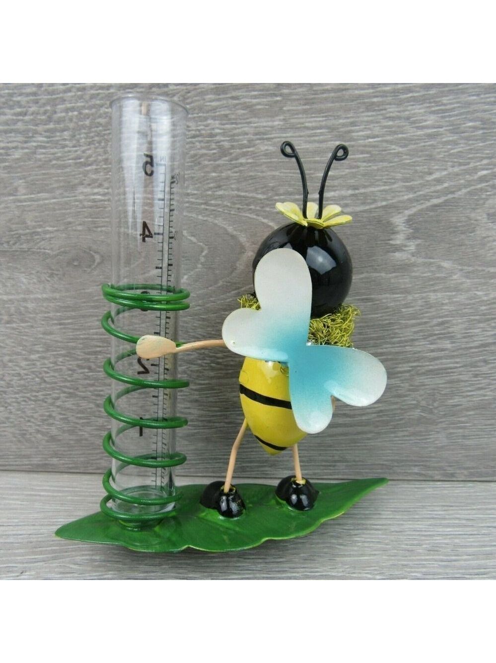 Yard Decor Garden Outdoor Bumblebee Rain Gauge - Picture 8 of 12